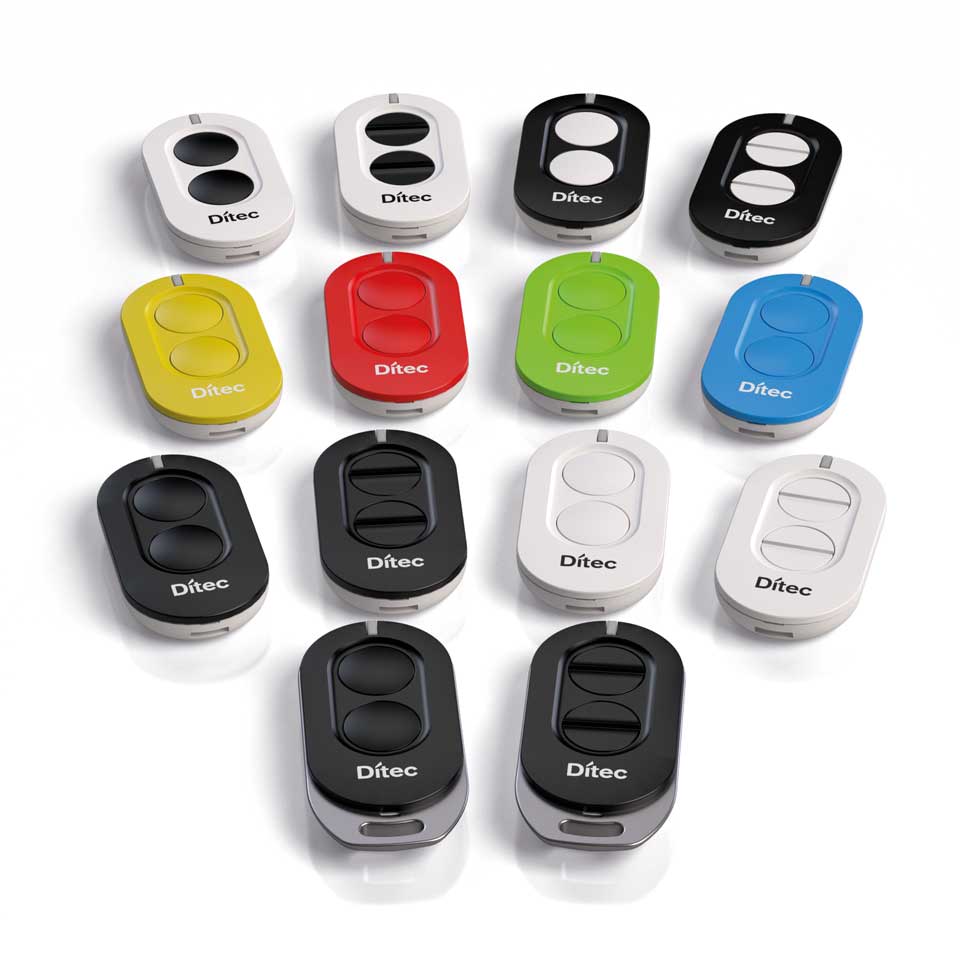 código rolling 433 MHz Mando a distancia / emisor de 4 canales ZEN 4 color negro DITEC